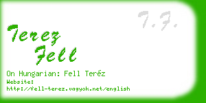terez fell business card
